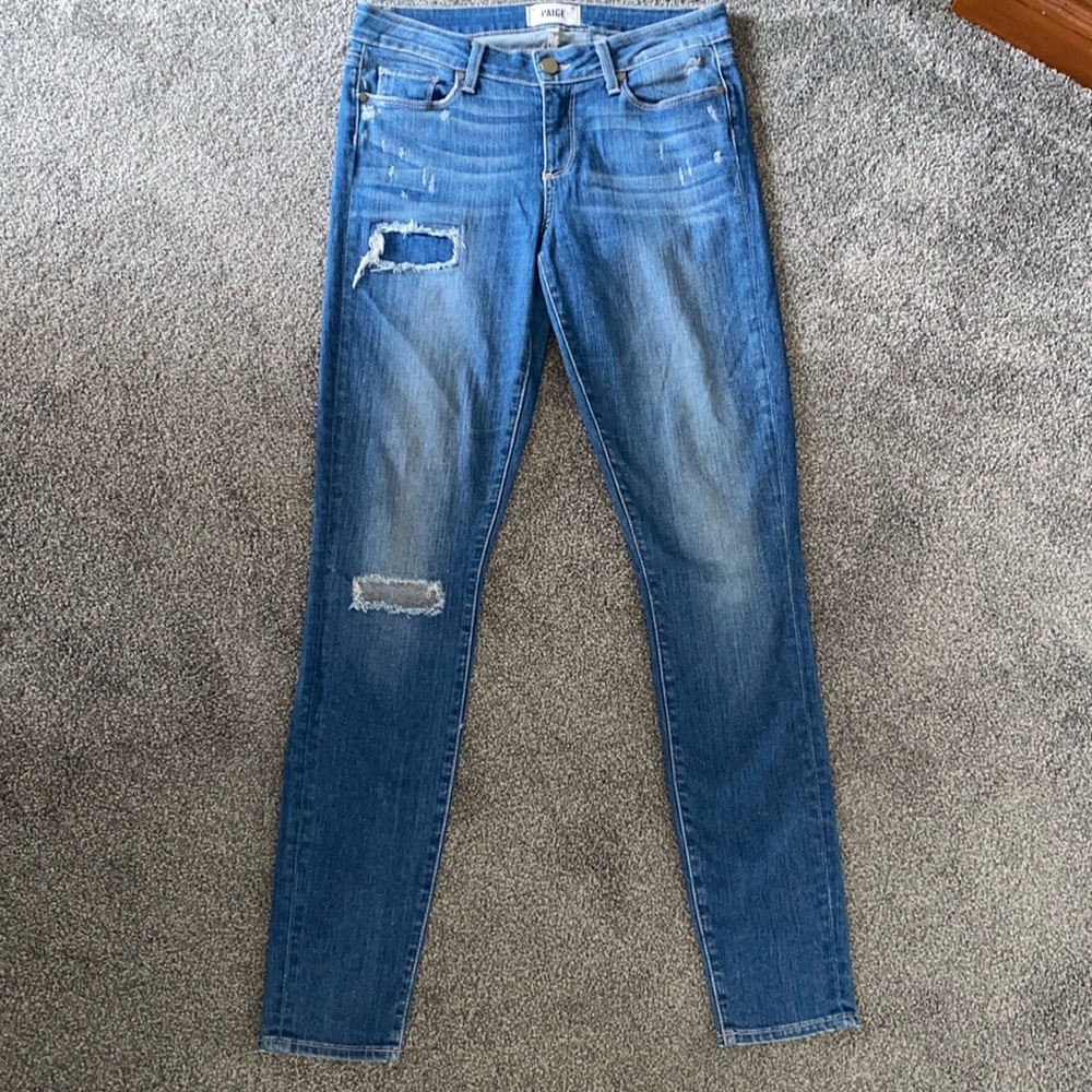 Paige Verdugo Ultra Skinny Distressed Jeans
